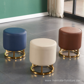 Round Footstools Ottoman Foot Stool For Living Room